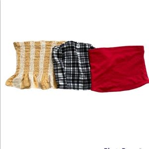 Tube top bundle size small American Eagle Hollister Charlotte Russe